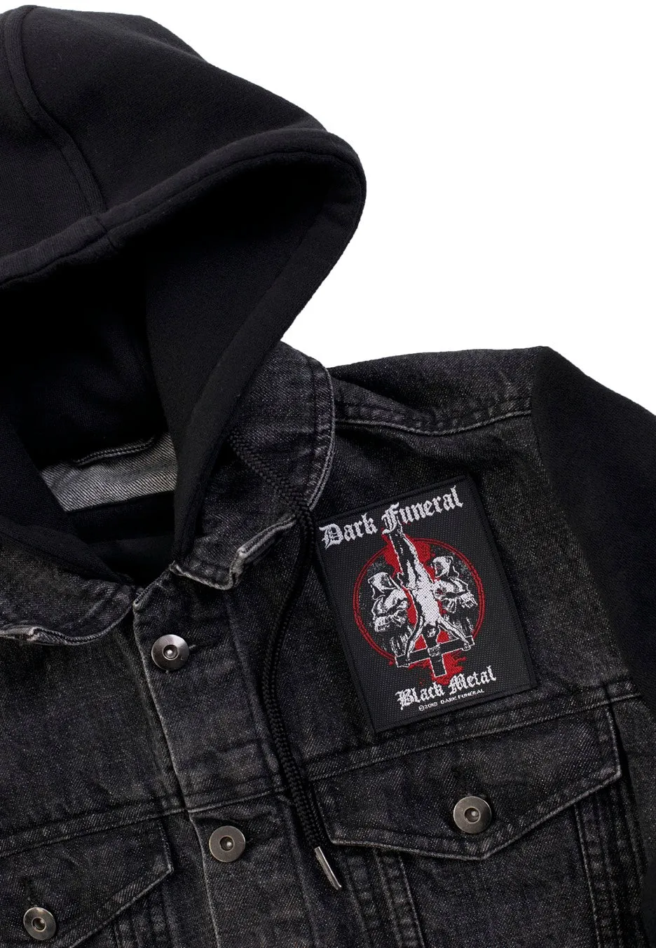 Black Metal Aufnäher schwarz Onesize