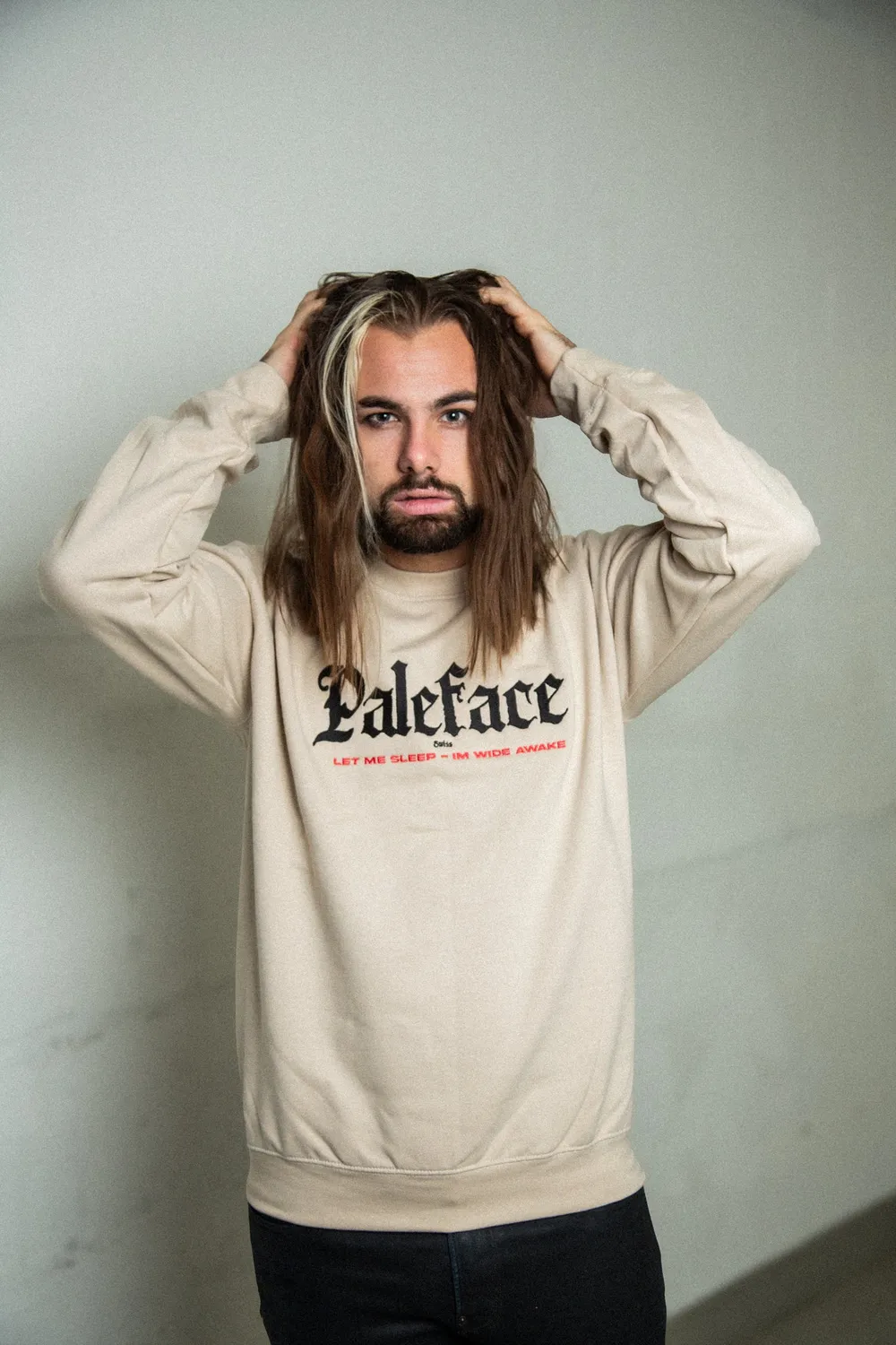 Paleface Swiss Let Me Sleep Sweater Stickerei Schwarz