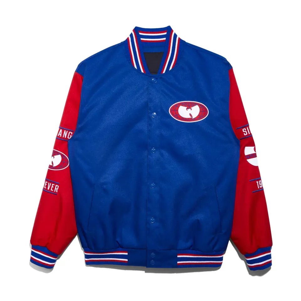 Wu-Tang All-City Jacket Rot-Blau College-Jacke