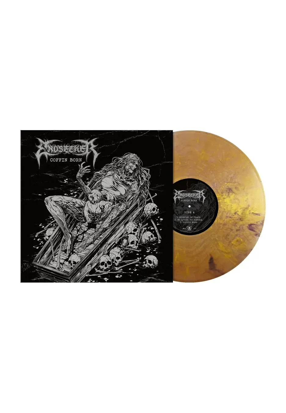 Impericon Coffin Born EP Vinyl vintage-gold marmoriert