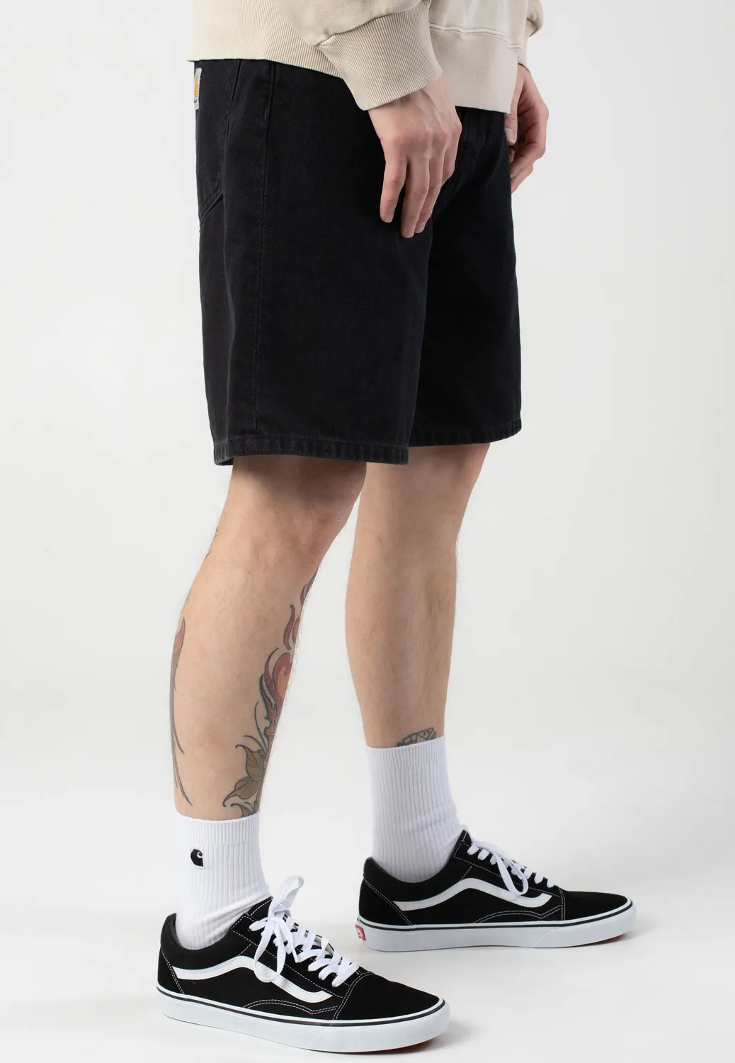 Impericon Nolan Shorts washed black Denim Relaxed