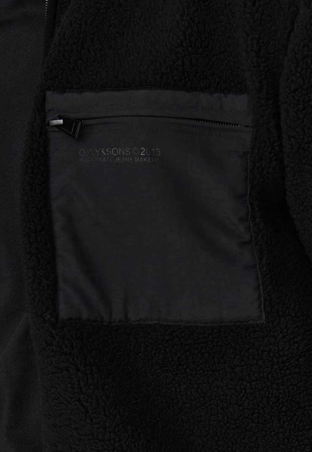 Impericon Dallas Life Sherpa Black Jacke Größe M schwarz Fleece