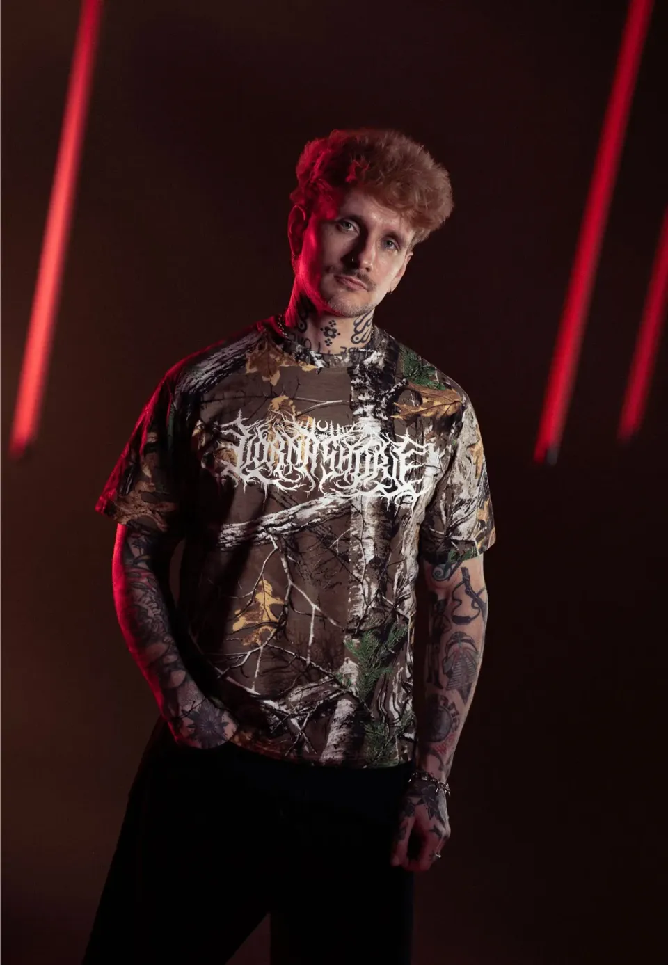 Impericon Logo Real Camo T-Shirt grün