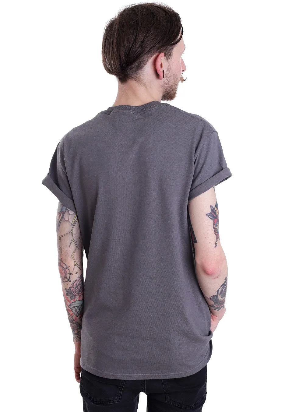 The Ghost Inside Run With The Wolves T-Shirt Charcoal