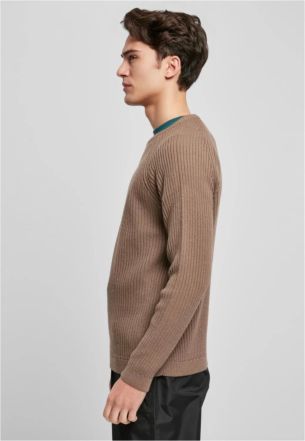 Impericon Ribbed Raglan Dark Khaki Pullover Strick