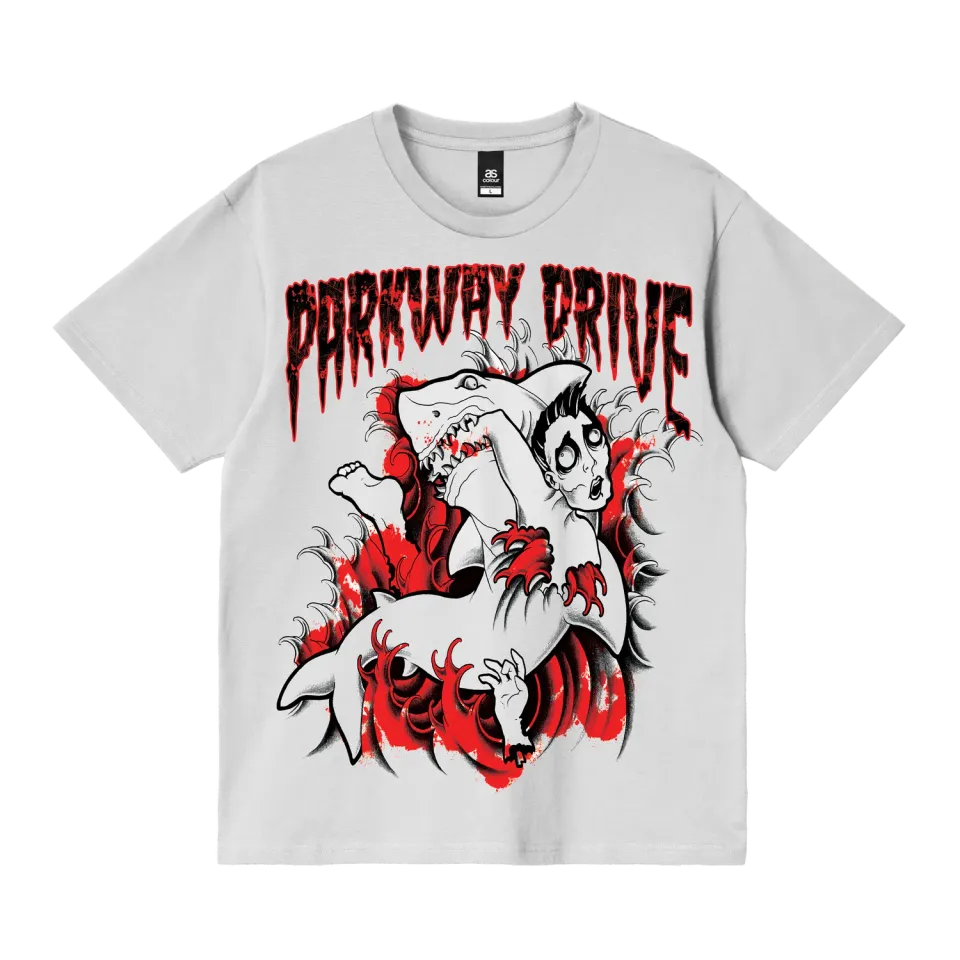 Parkway Drive There's Blood In The Water T-Shirt weiß Baumwolle
