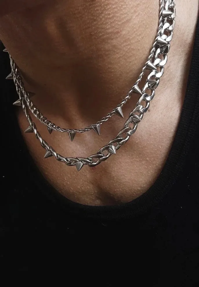 Impericon Spike Silver Choker Silber Onesize Metall
