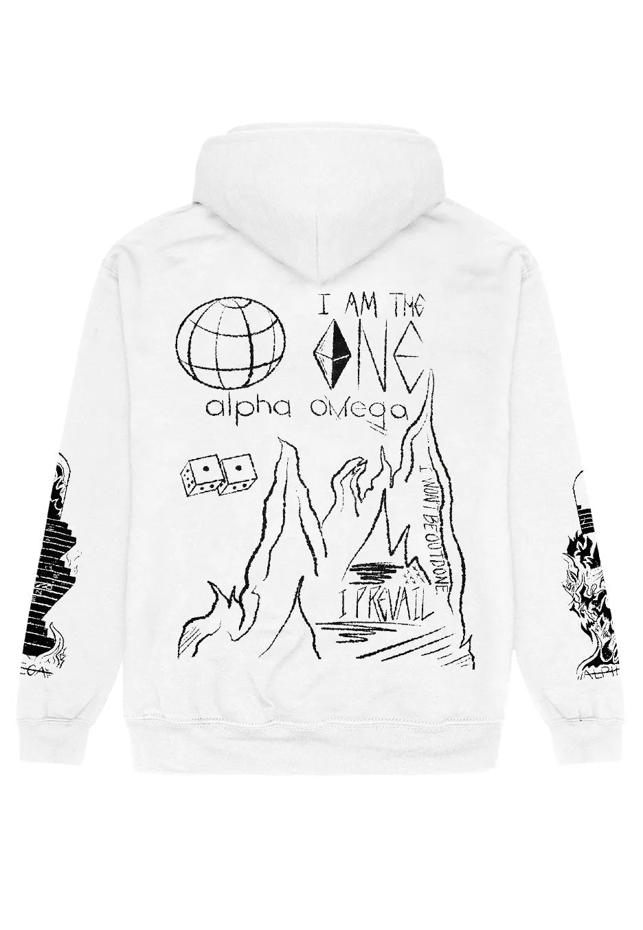 Impericon Alpha Omega White Hoodie weiß