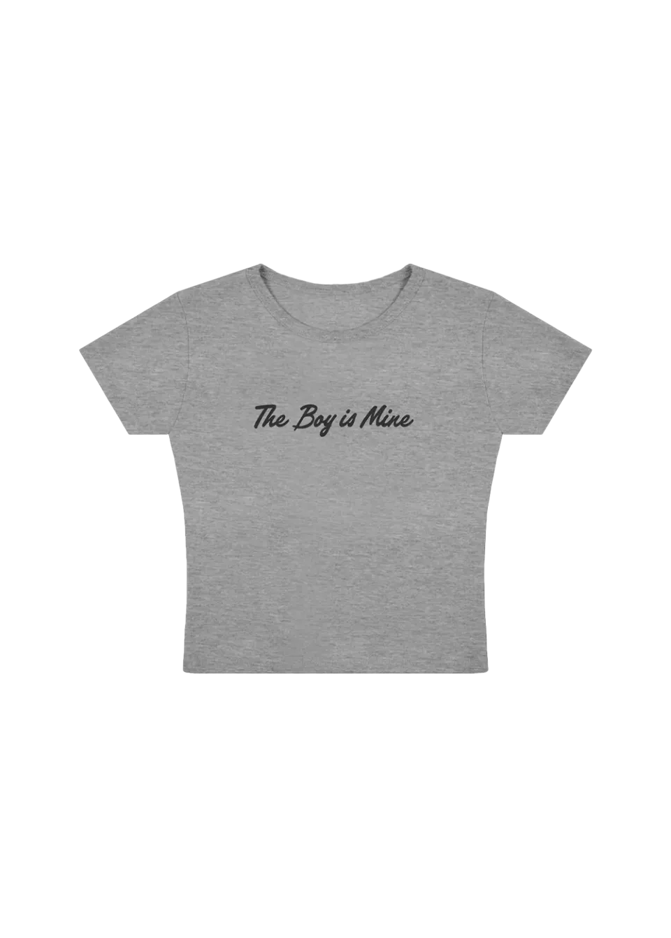 Ariana Grande The Boy Is Mine Baby Tee T-Shirt cropped