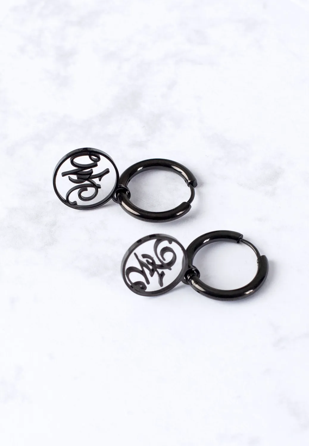 Impericon Little Cutted Hoops Ohrringe schwarz