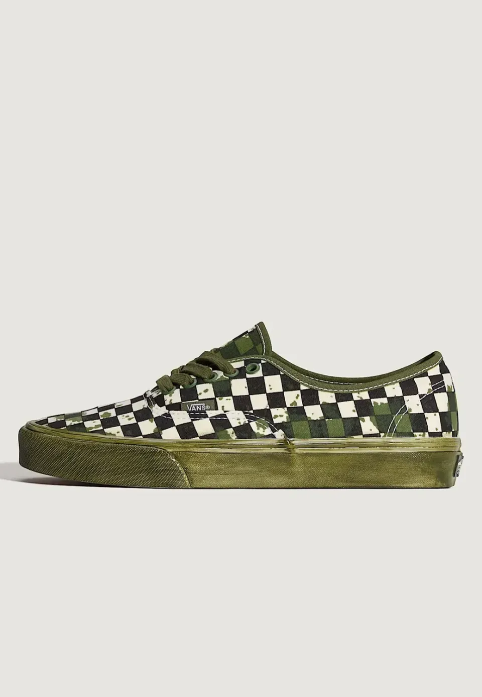 Vans Authentic Over Dye Green Skateschuhe Grün Canvas
