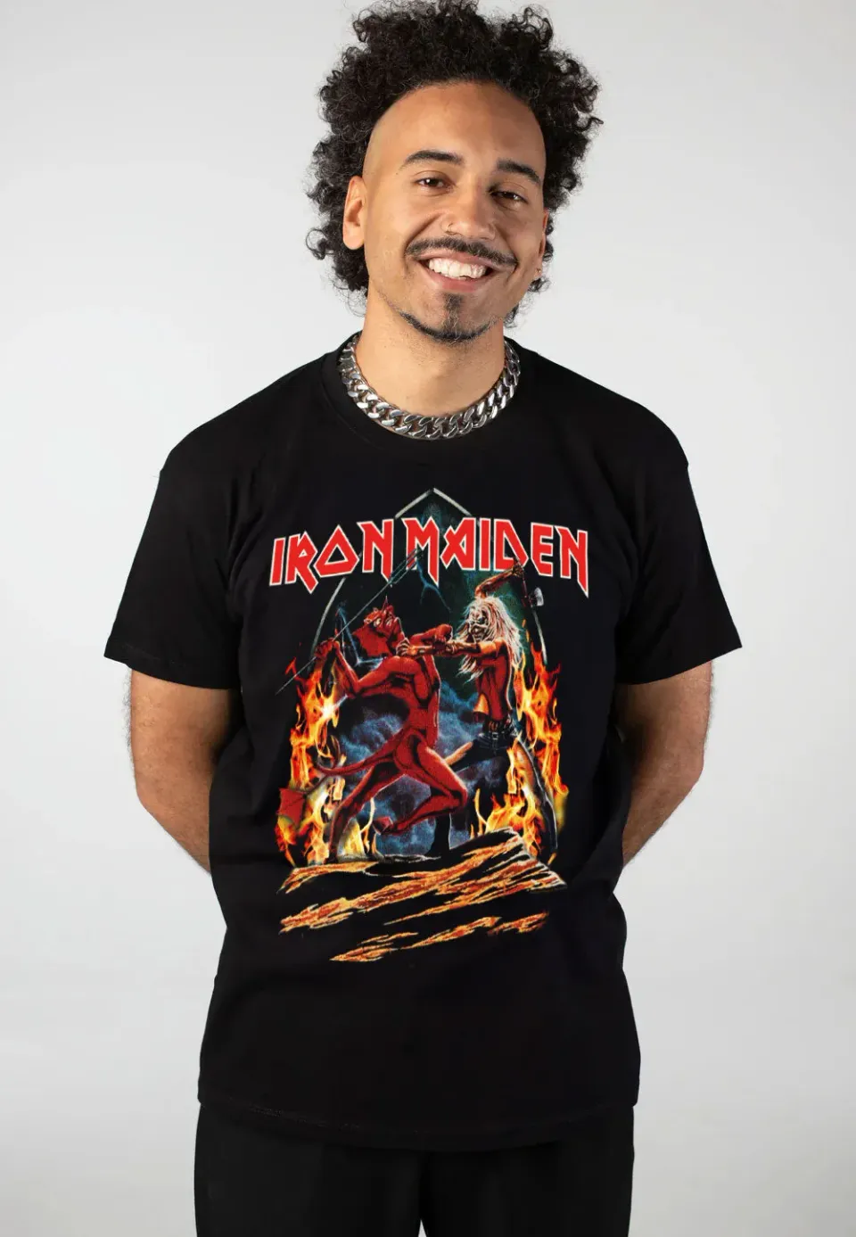 Iron Maiden Run To The Hills T-Shirt schwarz Thrash Metal