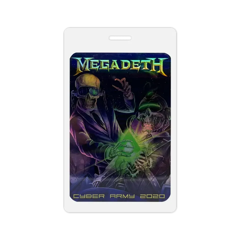 Megadeth Cyber Army 2020 Laminate Pass Tour