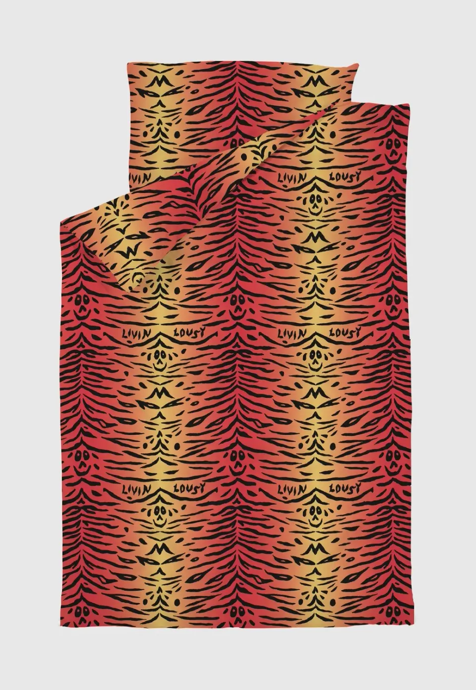 Impericon Tiger Saffron Bettwäsche Orange Onesize Baumwolle