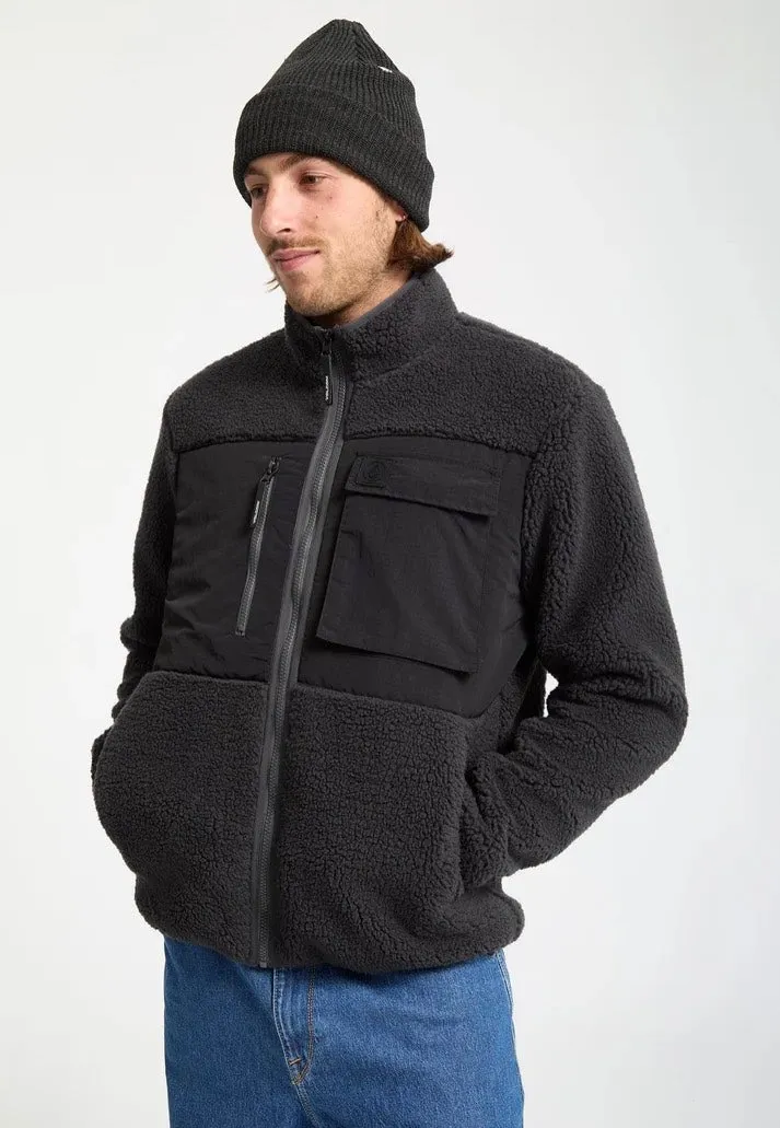 Impericon Storm Stone Zip Fleece Jacke asphalt black