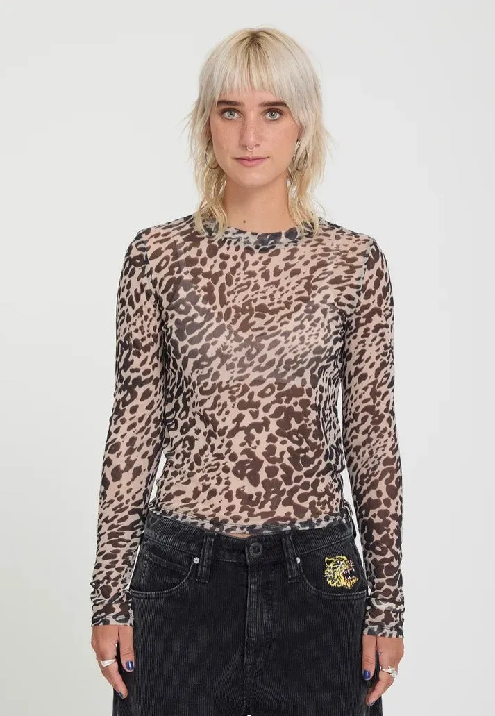 Impericon Tigardi Mesh Animal Longsleeve braun