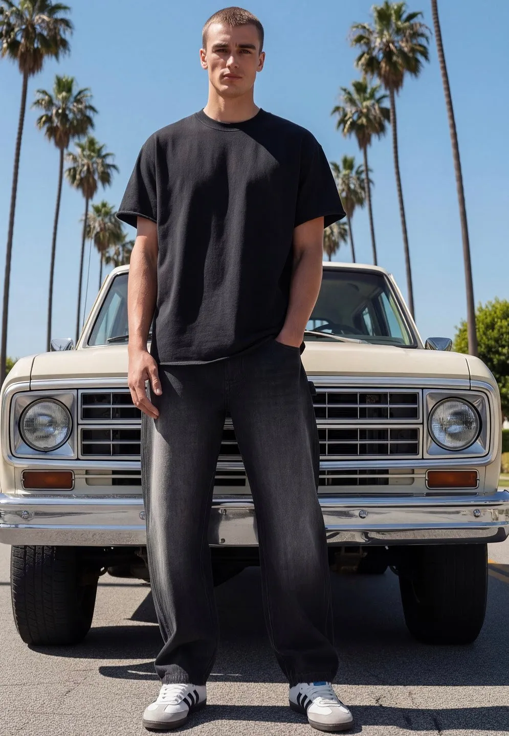 Impericon Vintage Washed Black T-Shirt schwarz Basic