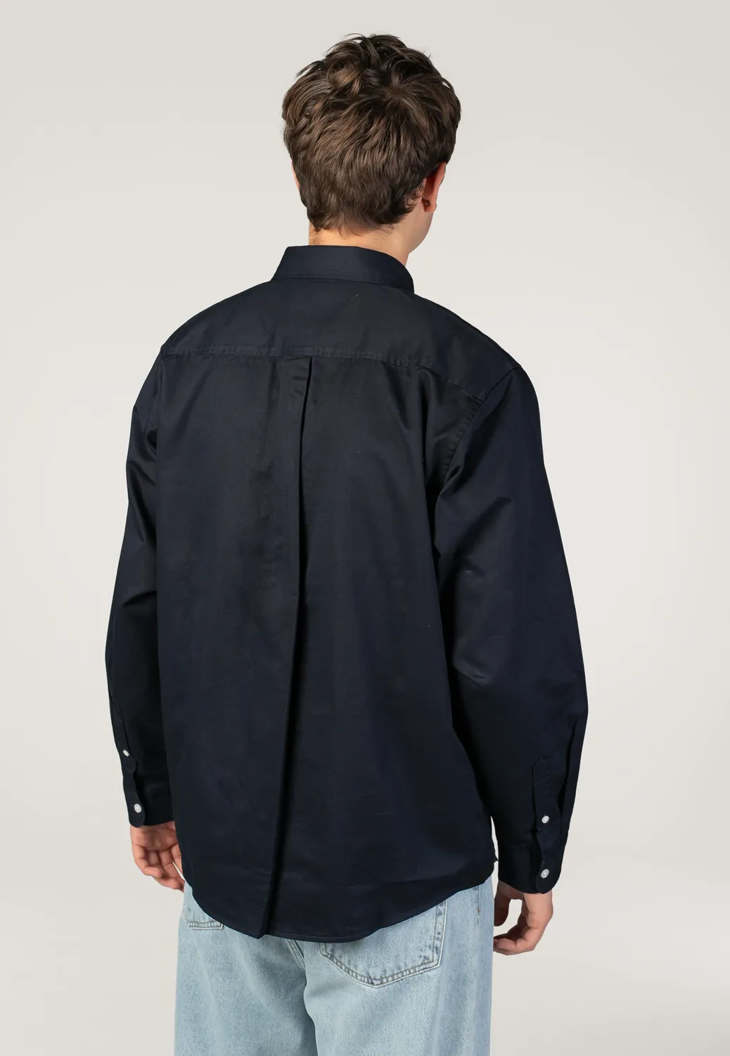 OG Madison Dark Navy Hemd Herren Twill