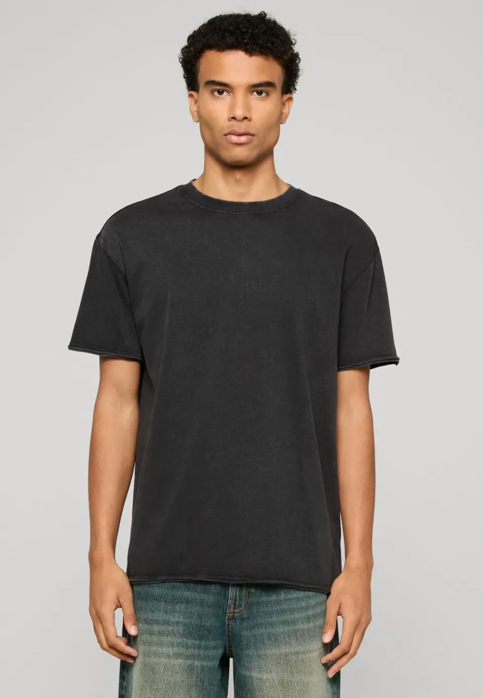 Impericon Vintage Washed Black T-Shirt schwarz Basic