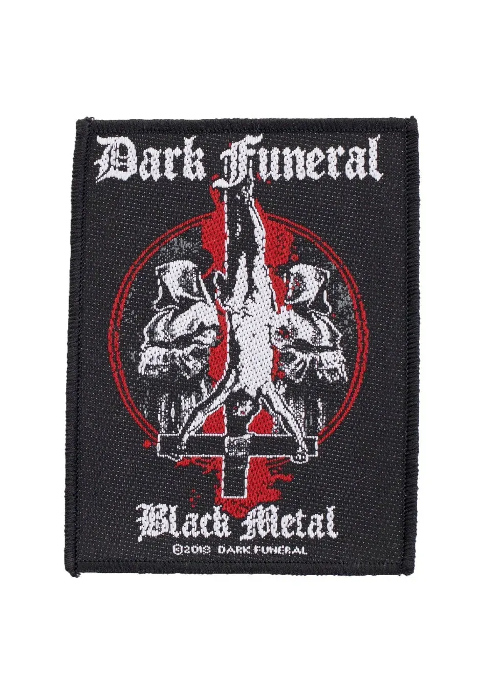 Black Metal Aufnäher schwarz Onesize