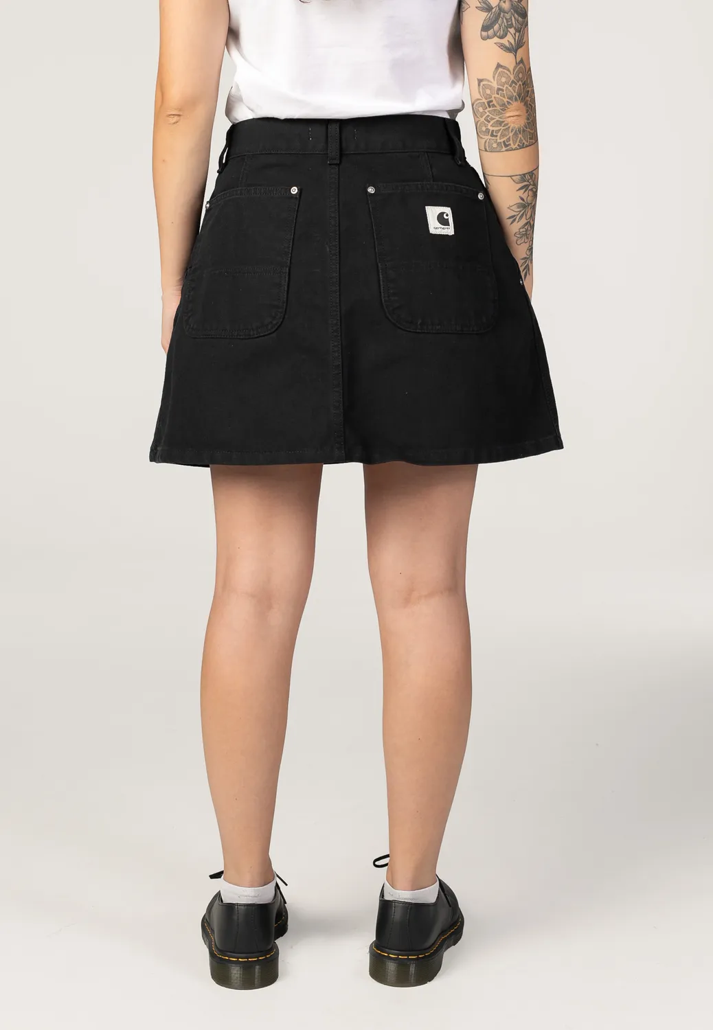 Impericon Billie Single Knee Rock Stone Washed schwarz Canvas
