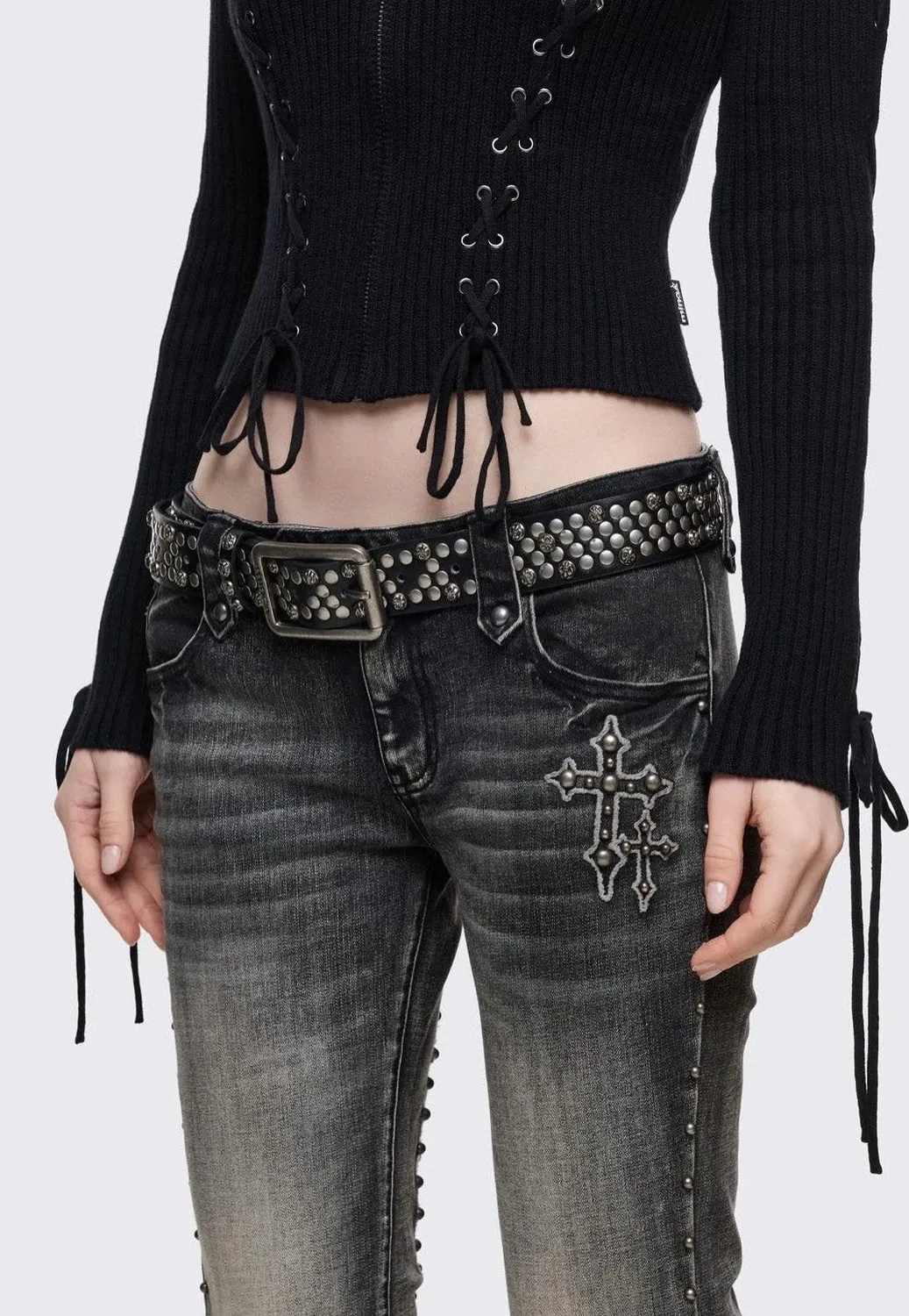 Impericon Hammered Buckle Black Gürtel schwarz