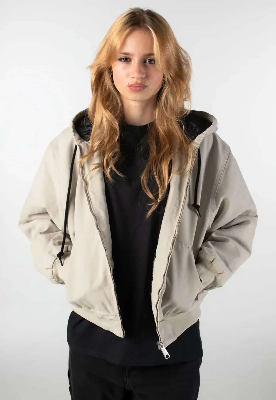 Impericon OG Active Stone Canvas Jacke Fleur De Sel beige