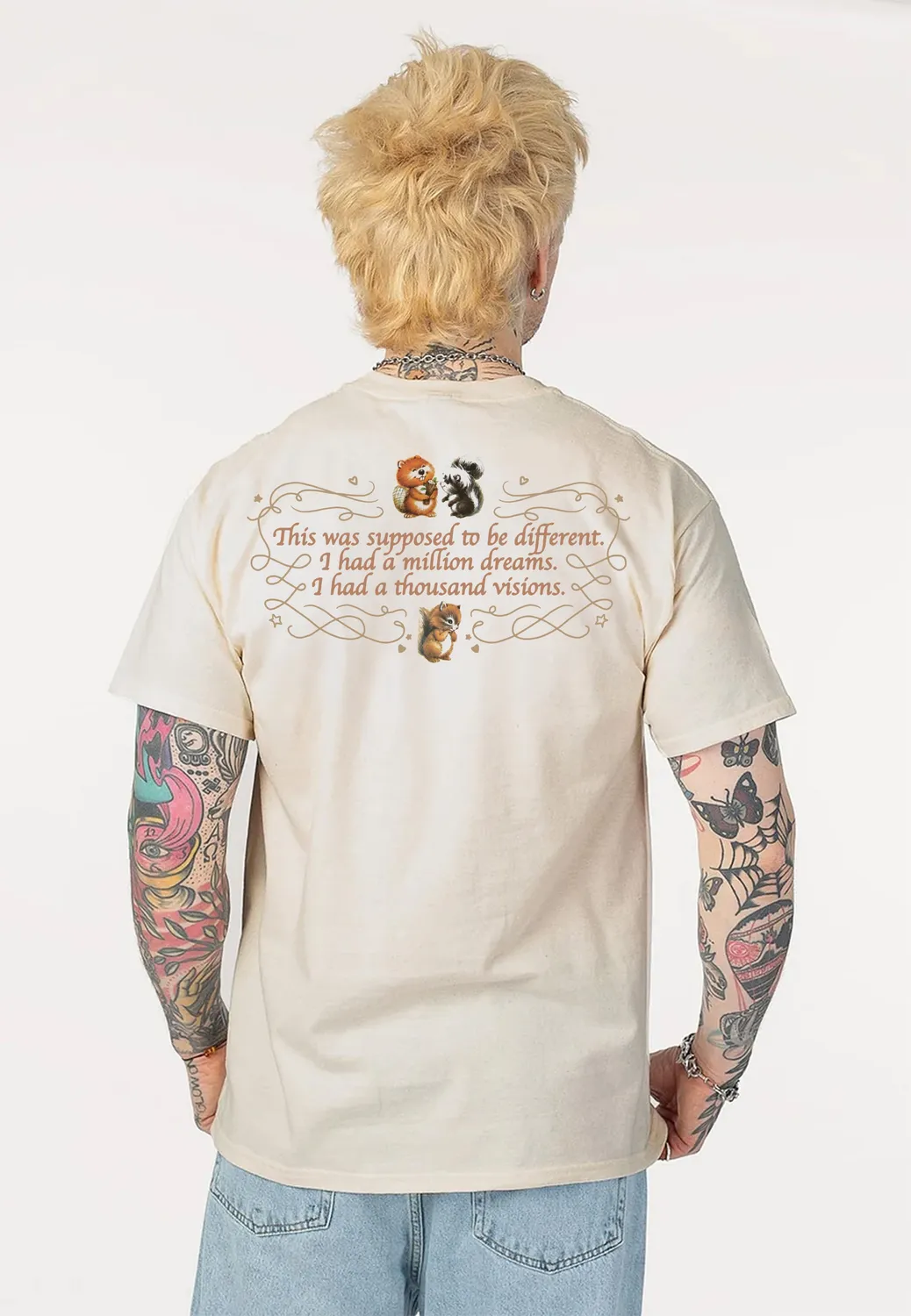 Impericon Sweetie Sticker Sand T-Shirt beige S-3XL