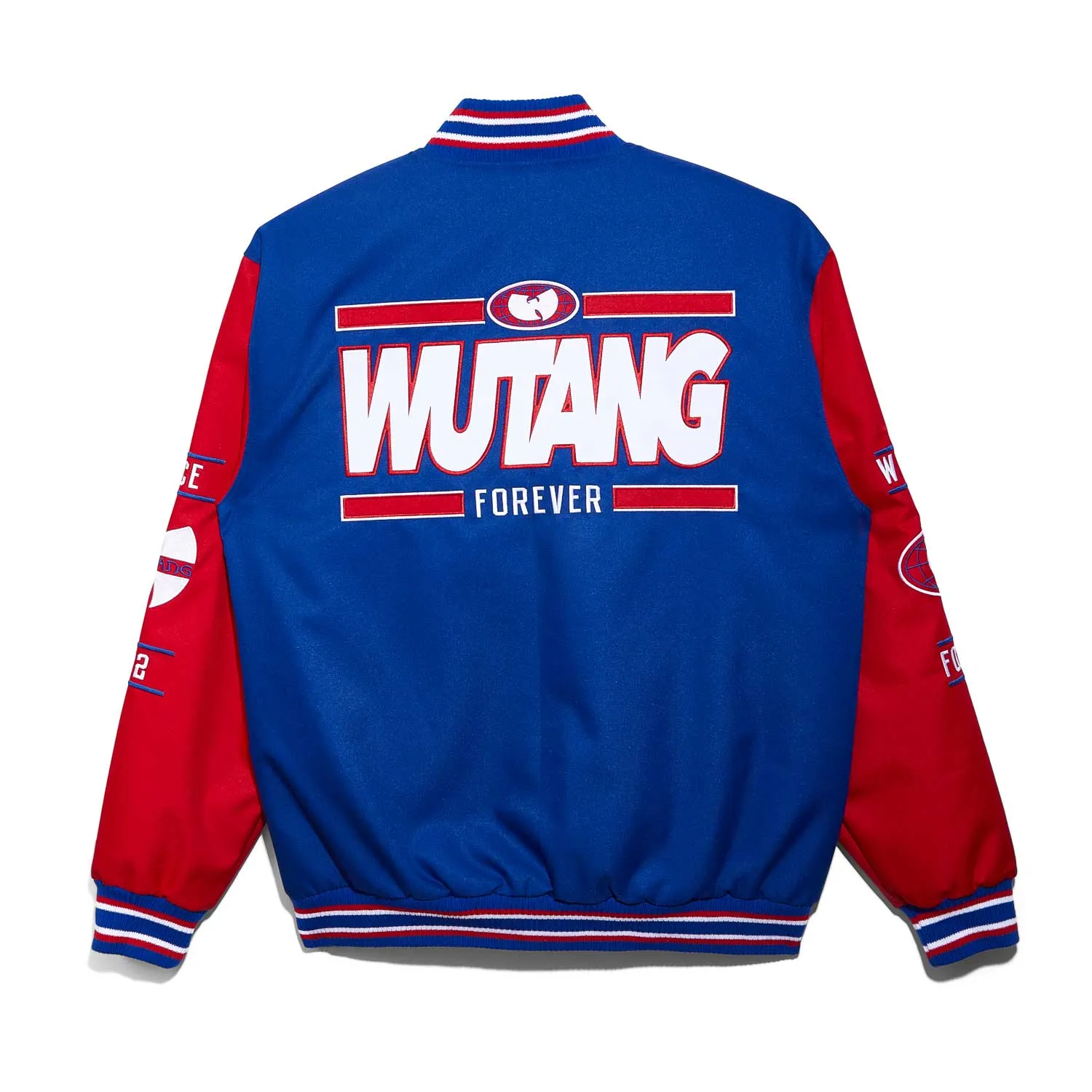 Wu-Tang All-City Jacket Rot-Blau College-Jacke