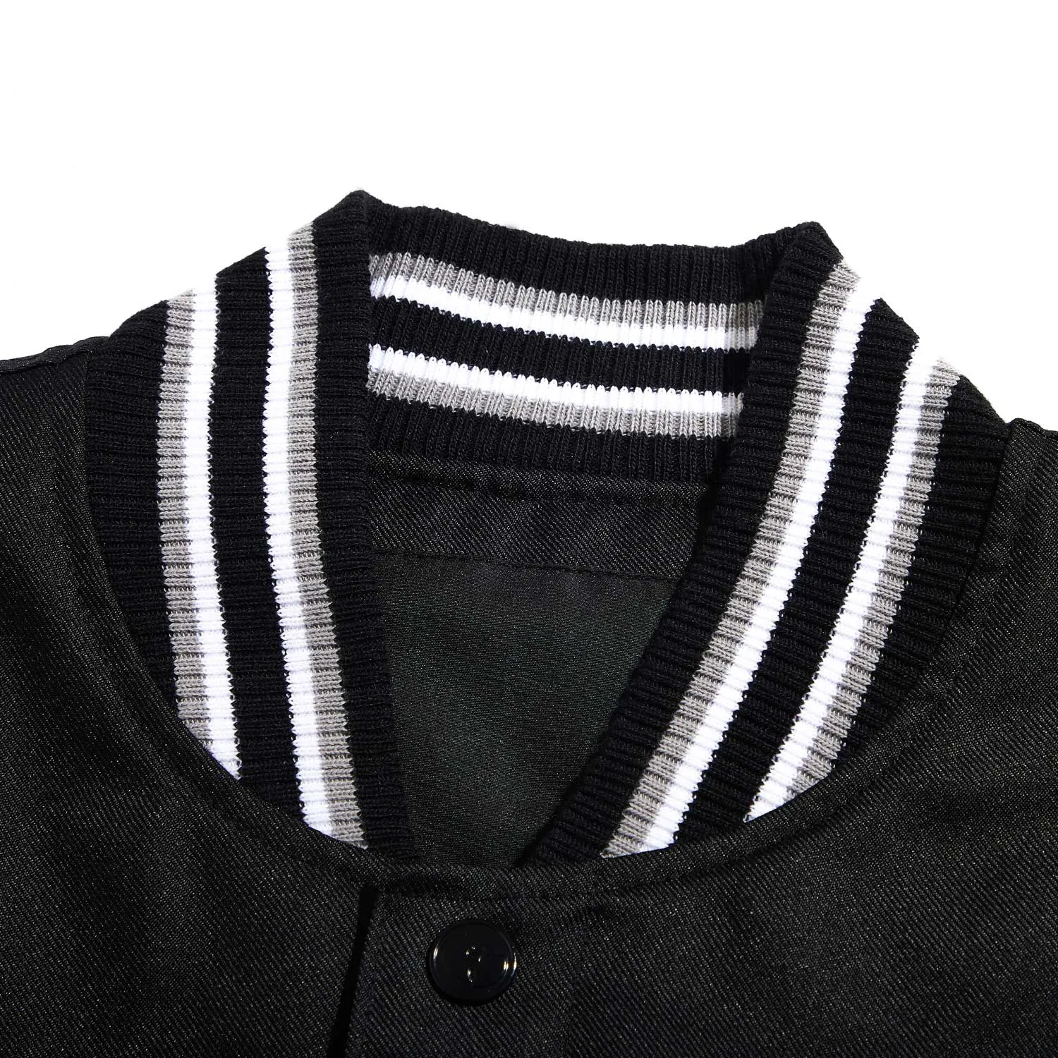 Wu-Tang All-City Jacket Schwarz Grau Collegejacke