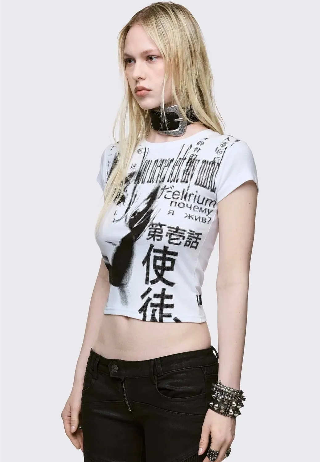 Impericon Mind Glitch Baby White T-Shirt Gothic