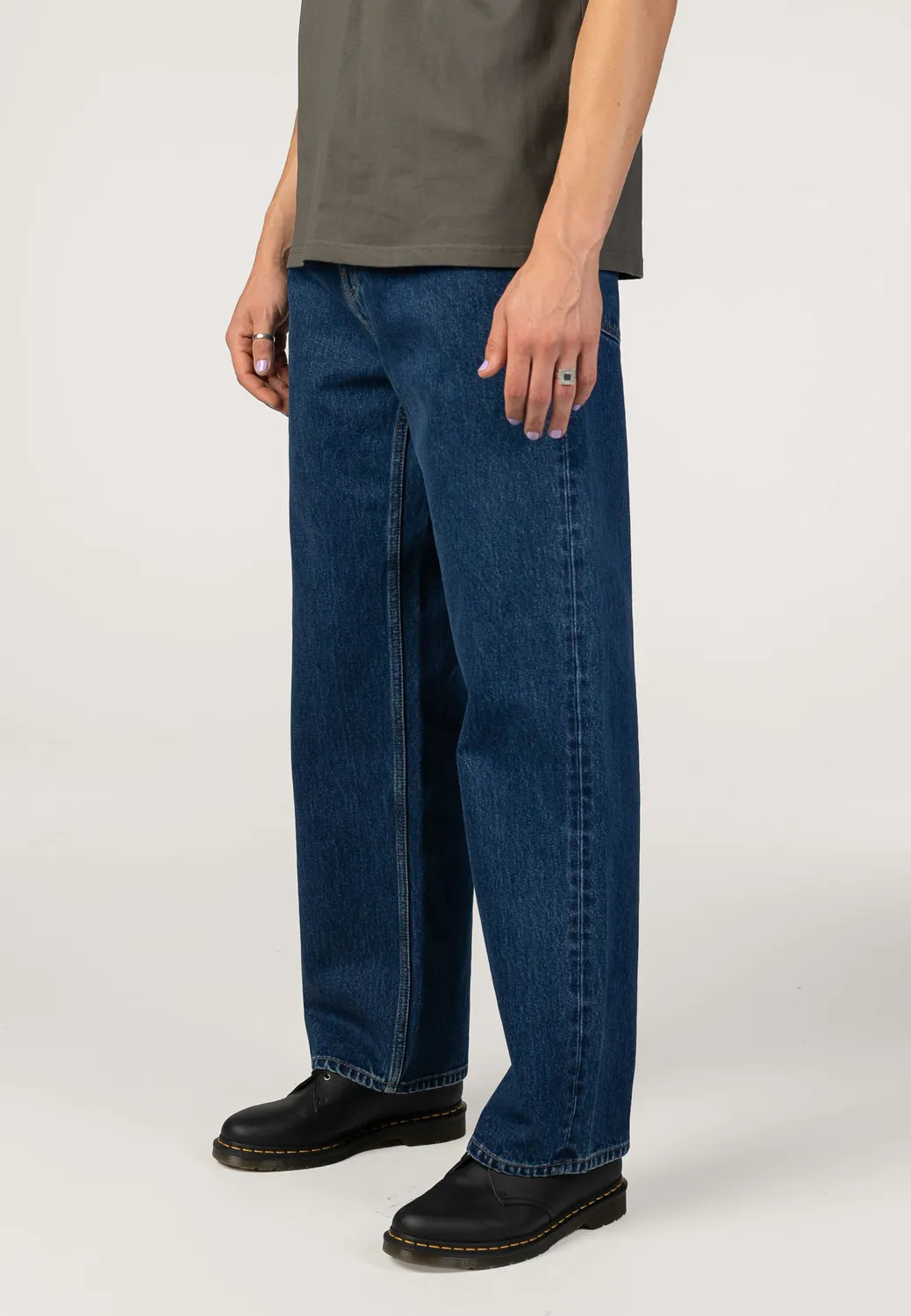 Impericon Payson Jeans Stone Washed Blue Relaxed Fit