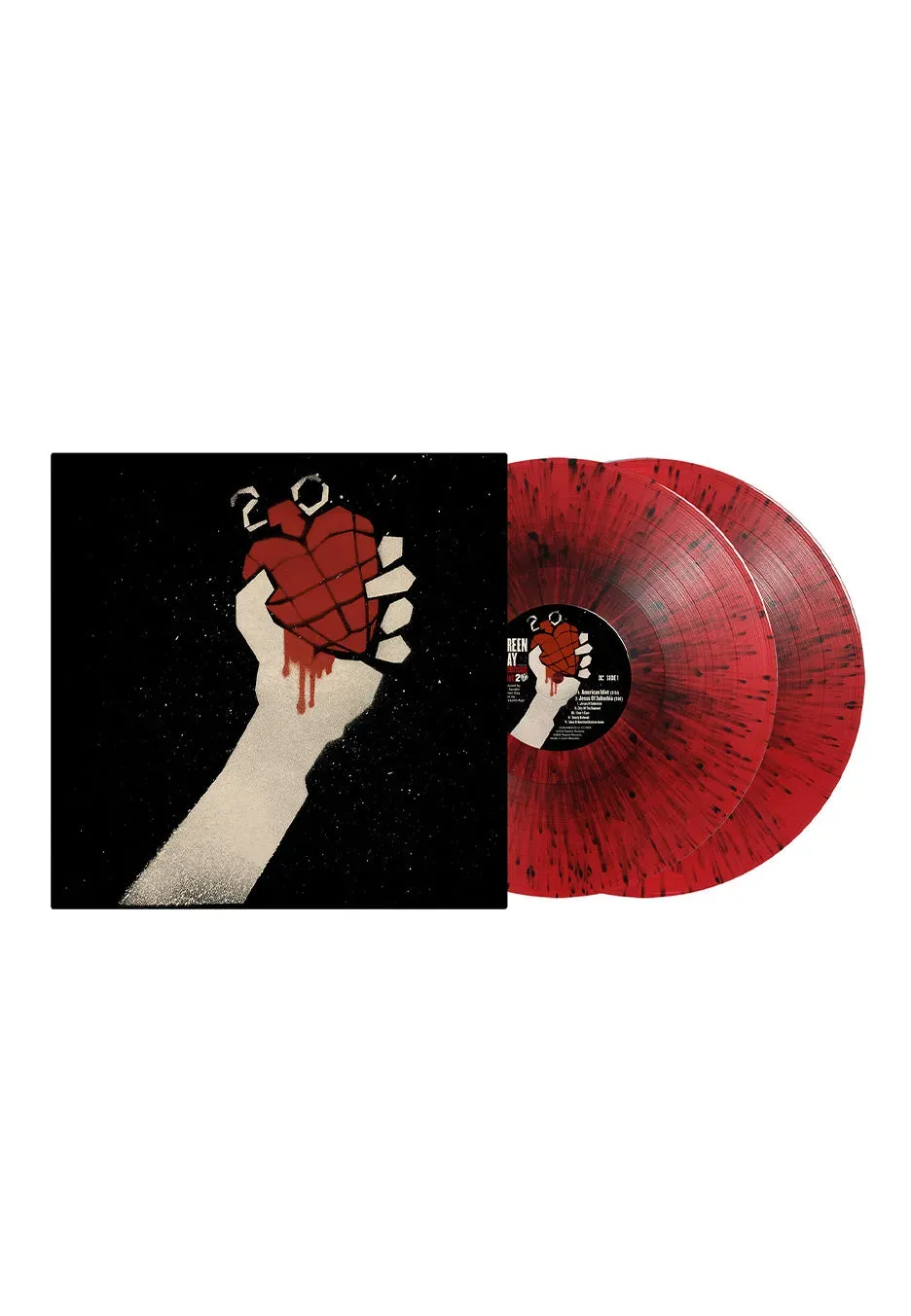 Green Day American Idiot 20th Anniversary Vinyl Rot-Schwarz 2LP