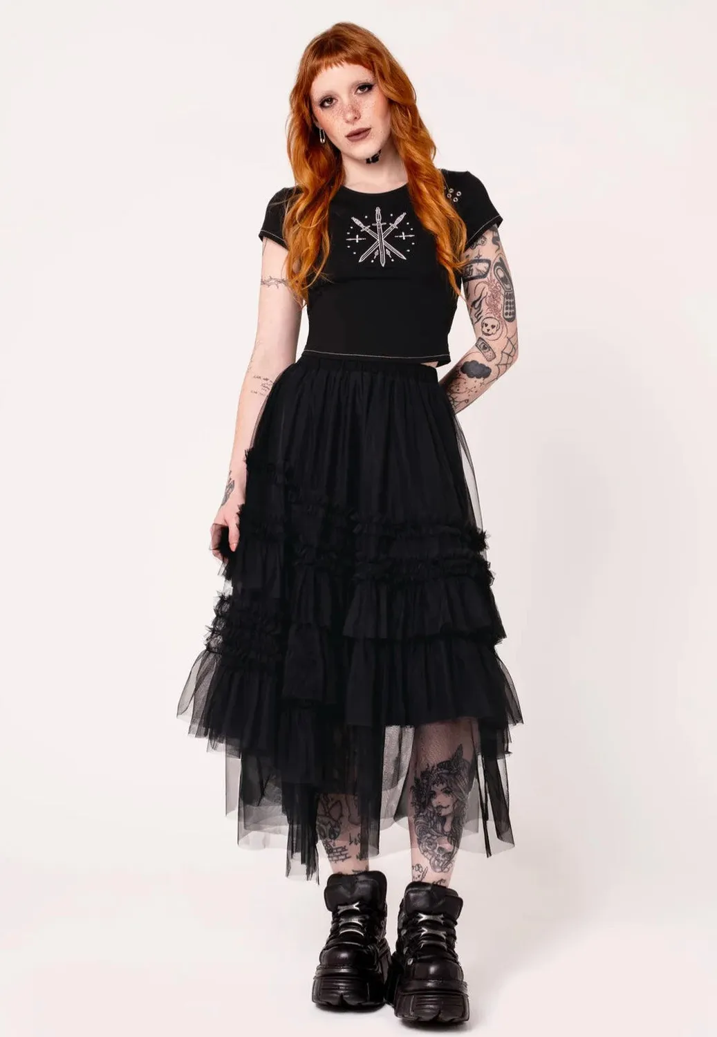 Impericon Prudence Black Rock Damen schwarz Viskose
