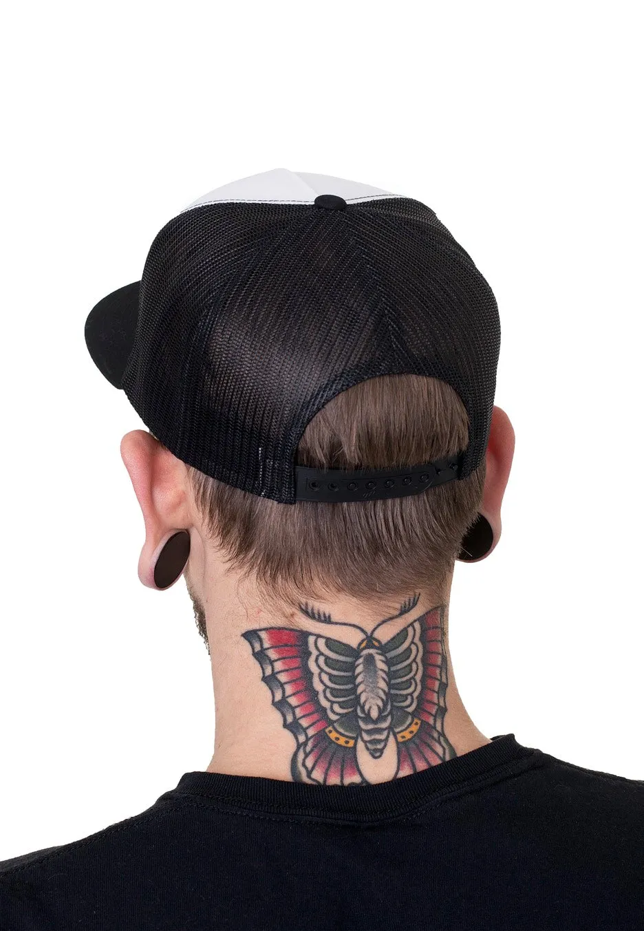 Impericon PRMB Black/White/Black Cap Trucker Schwarz