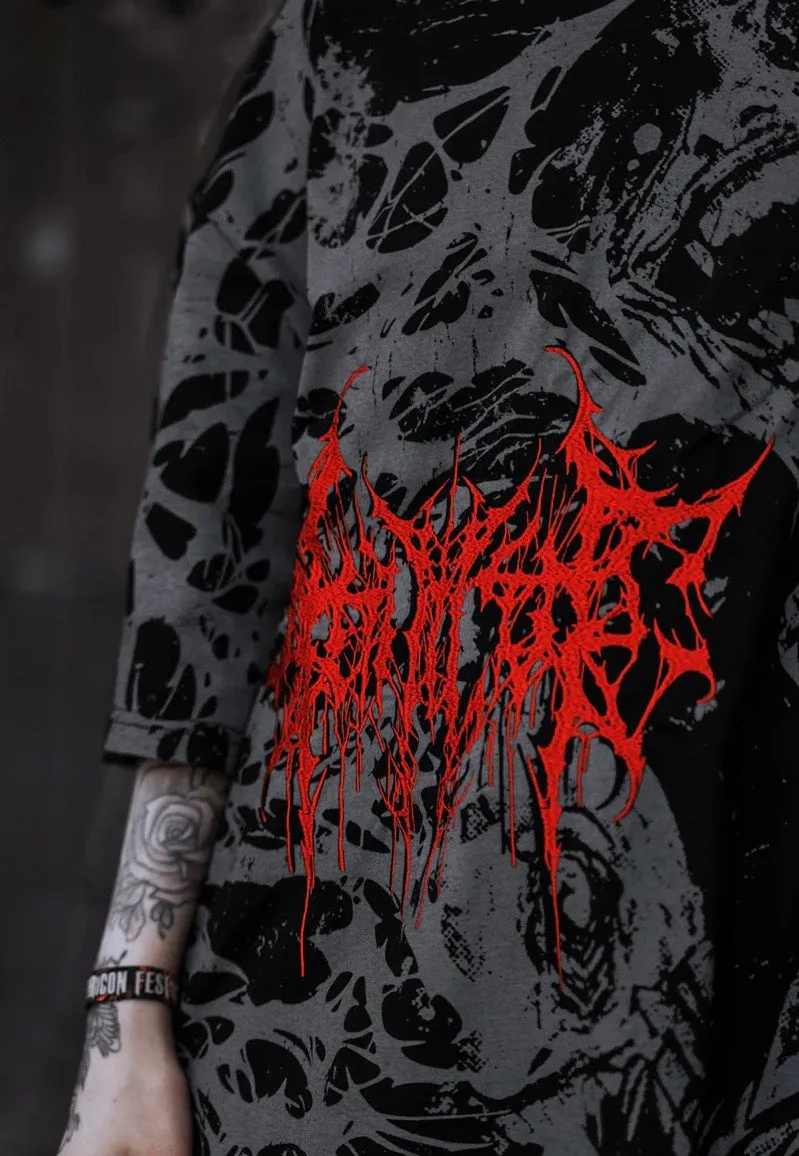 Impericon Grinfrost Oversized Black T-Shirt L schwarz