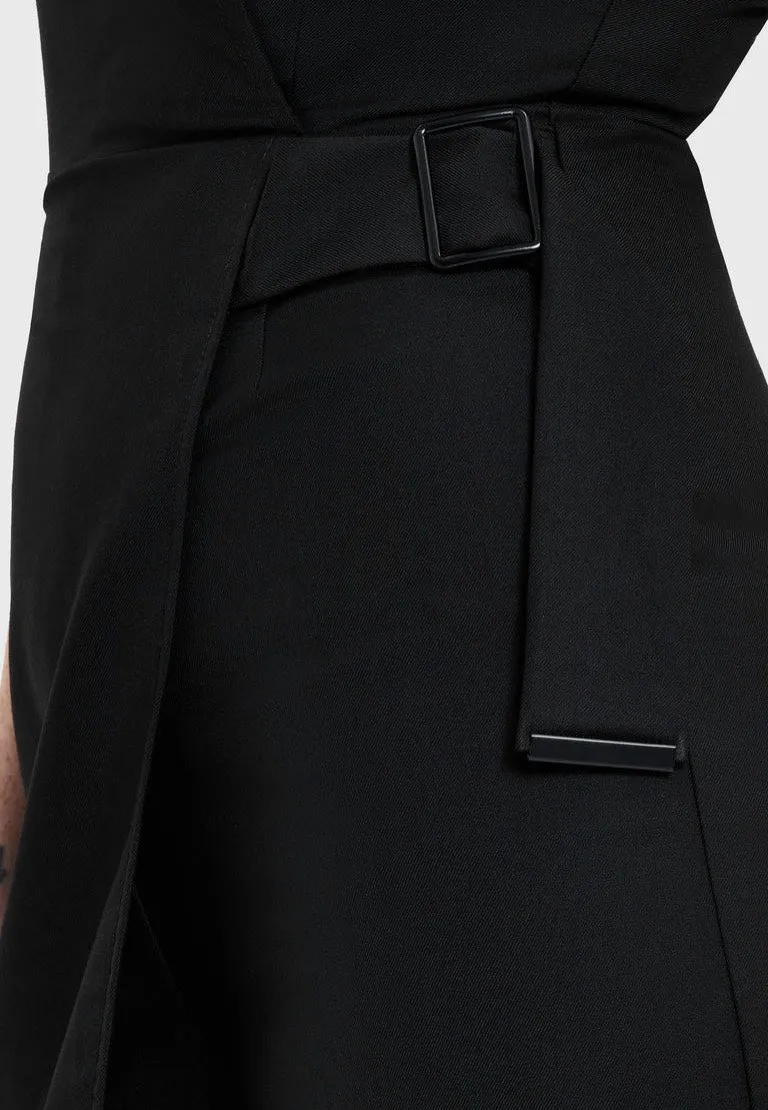 Impericon Witchmarked Tailored Black Jumpsuit Schwarz ärmellos