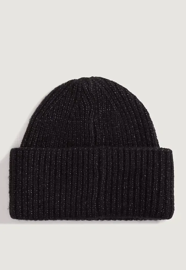 Impericon Densmore Wide Cuff Black Beanie schwarz