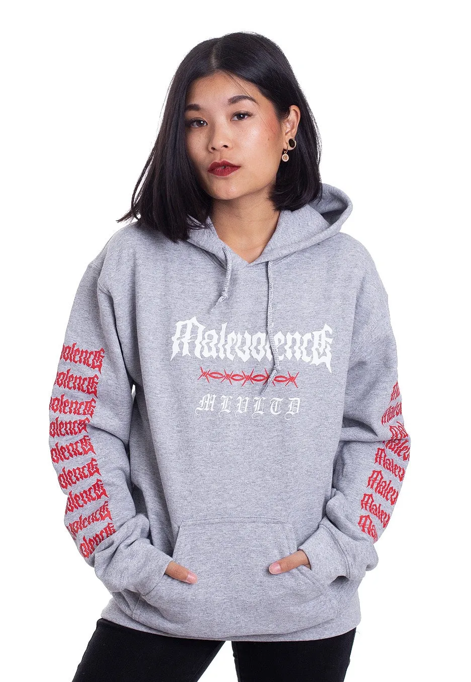 Impericon Barbed Wire Sportsgrey Hoodie grau Unisex