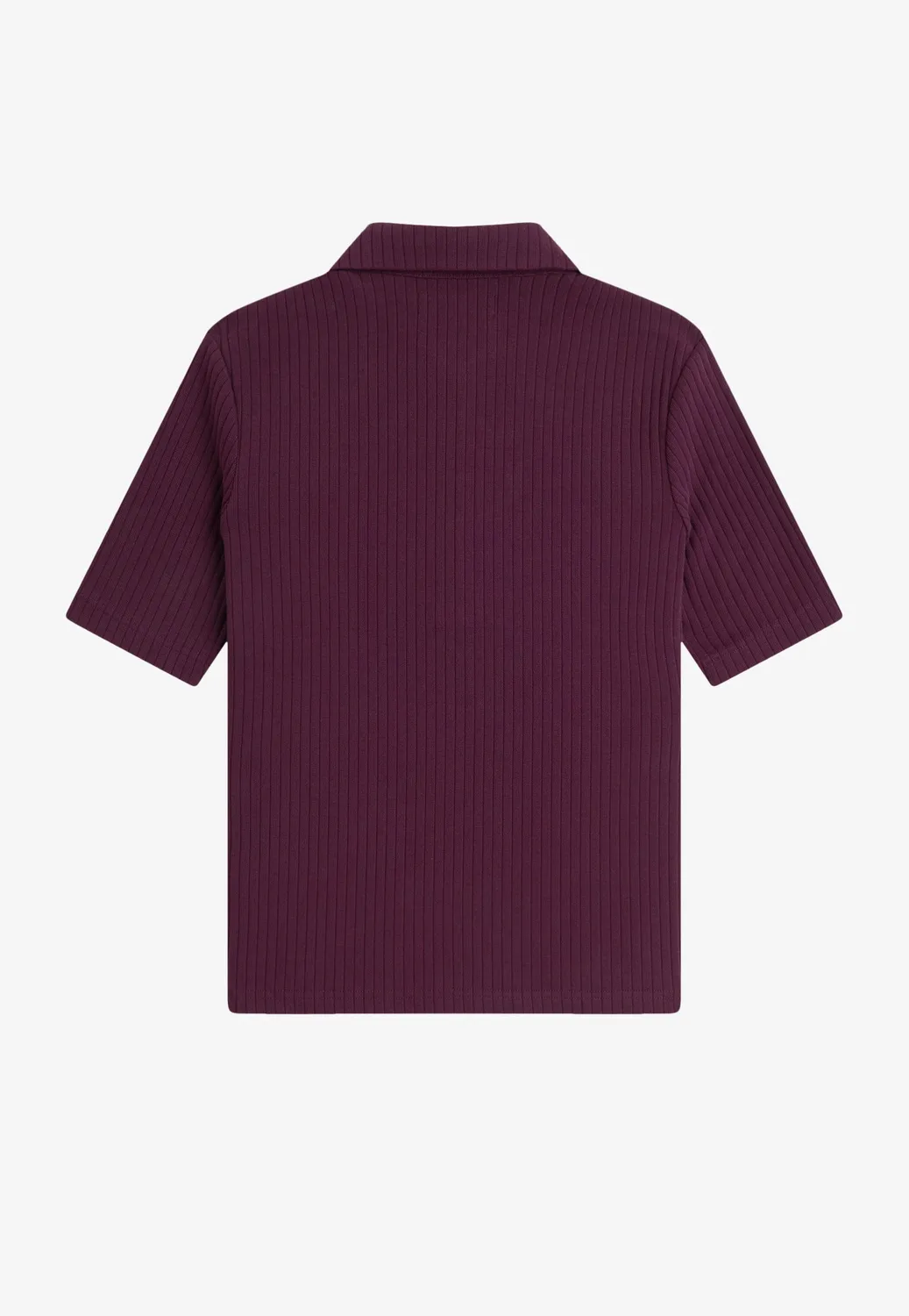 Impericon Wide Rib Plum Polo kurzarm plum Damen
