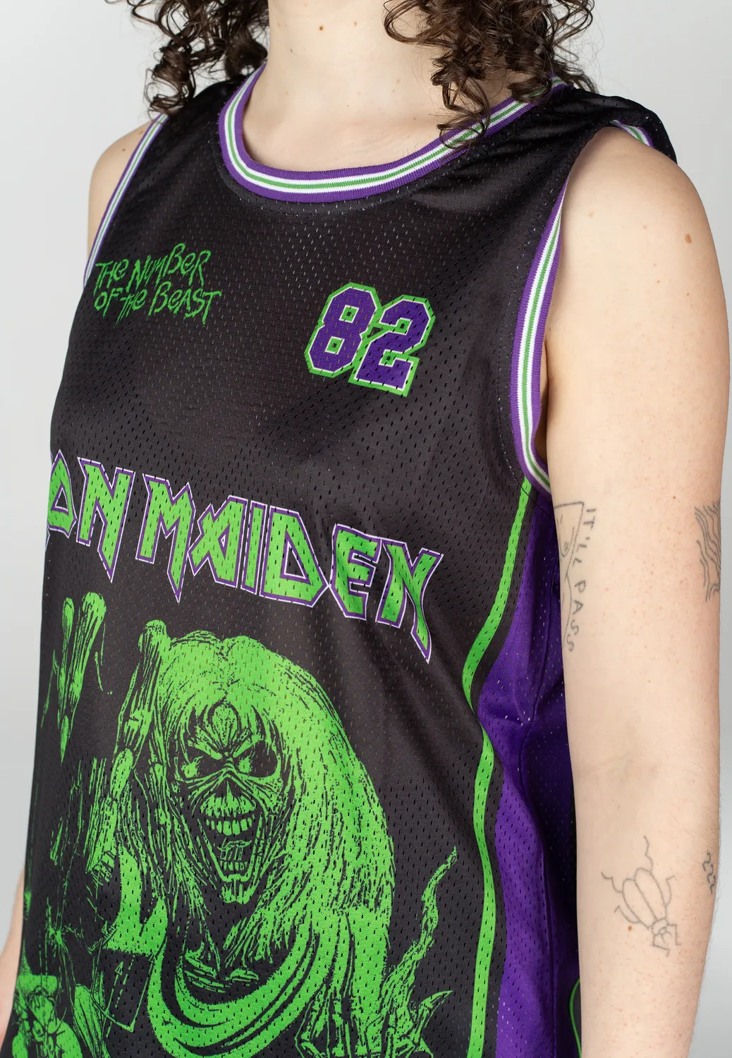 Impericon Eddie Tank Top Heavy Metal Mesh