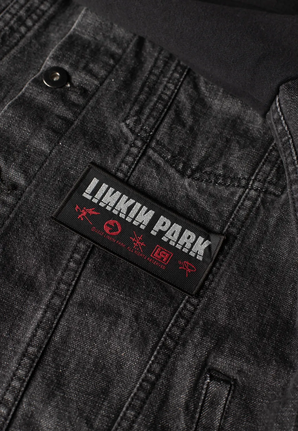 Linkin Park Hybrid Theory Logo Aufnäher schwarz