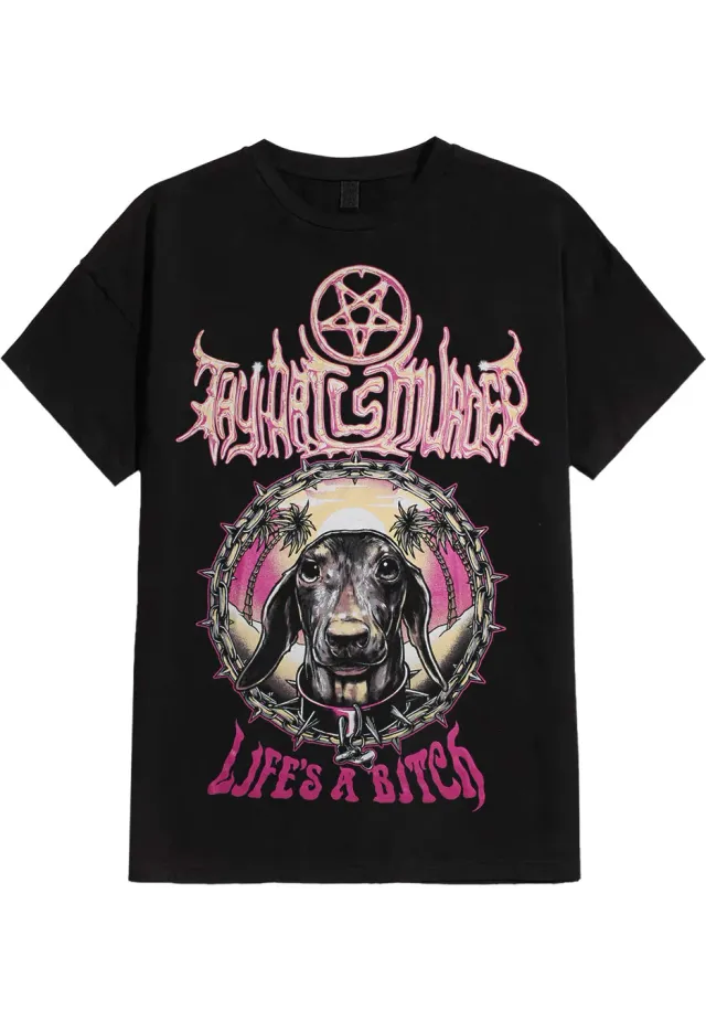 Dog T-Shirt schwarz Death Metal Unisex