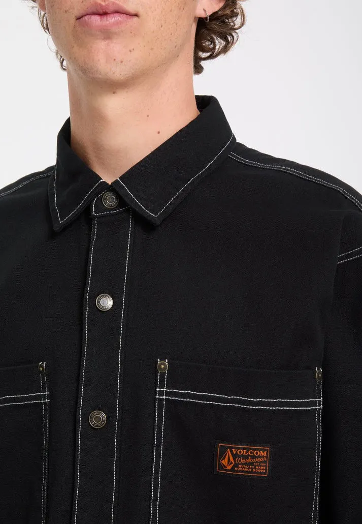 Impericon Levelstone Black/White Hemd Longsleeve Baumwolle