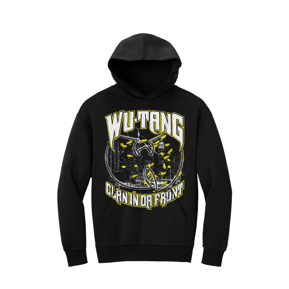 Wu-Tang Clan In Da Front Hoodie Schwarz Rückendruck