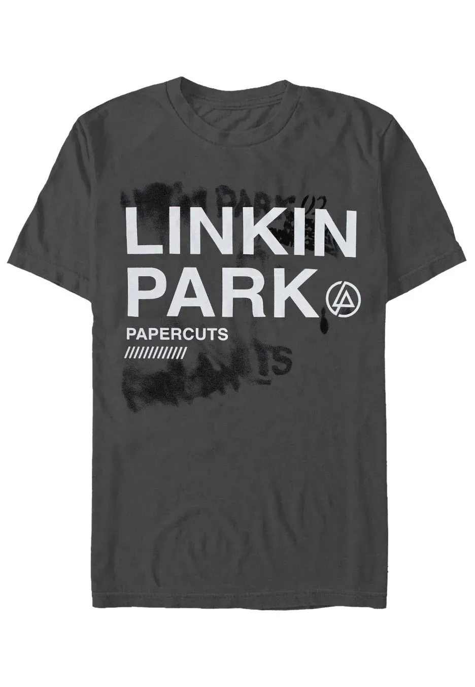 Impericon Papercuts Charcoal T-Shirt grau S–XXL