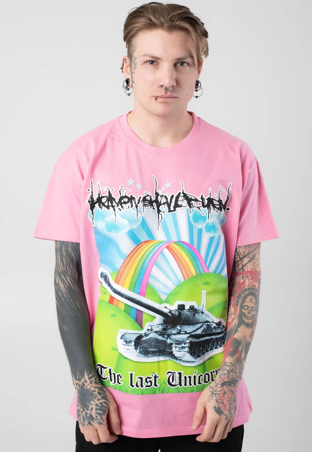 Impericon Unicorn Tank Pink T-Shirt Unisex