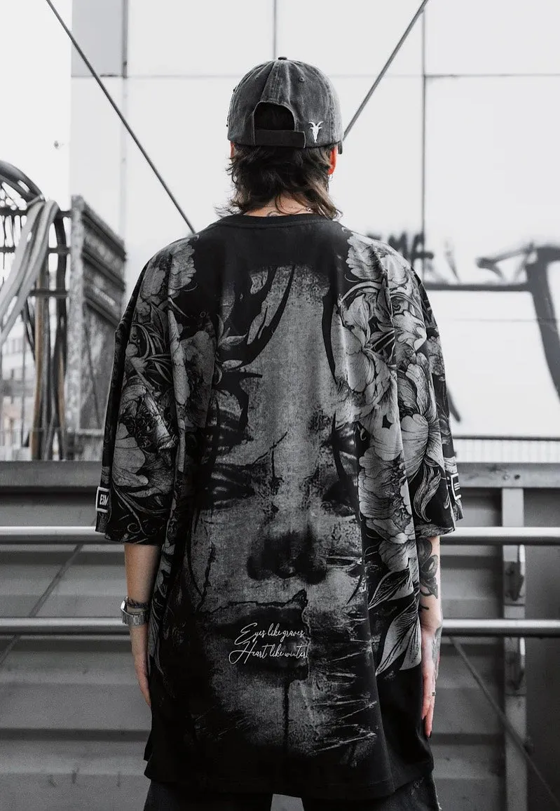 Impericon Heart Like Winter Oversized T-Shirt schwarz