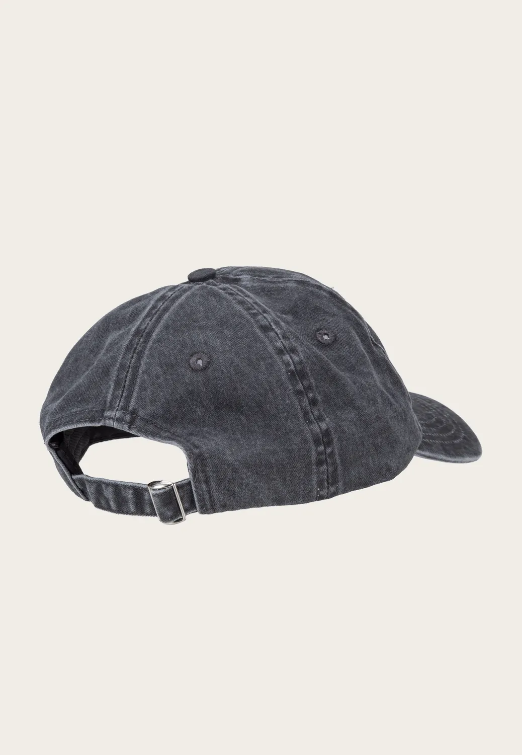 Ghost Ghost Logo Acid Washed 5-Panel Cap Schwarz Onesize