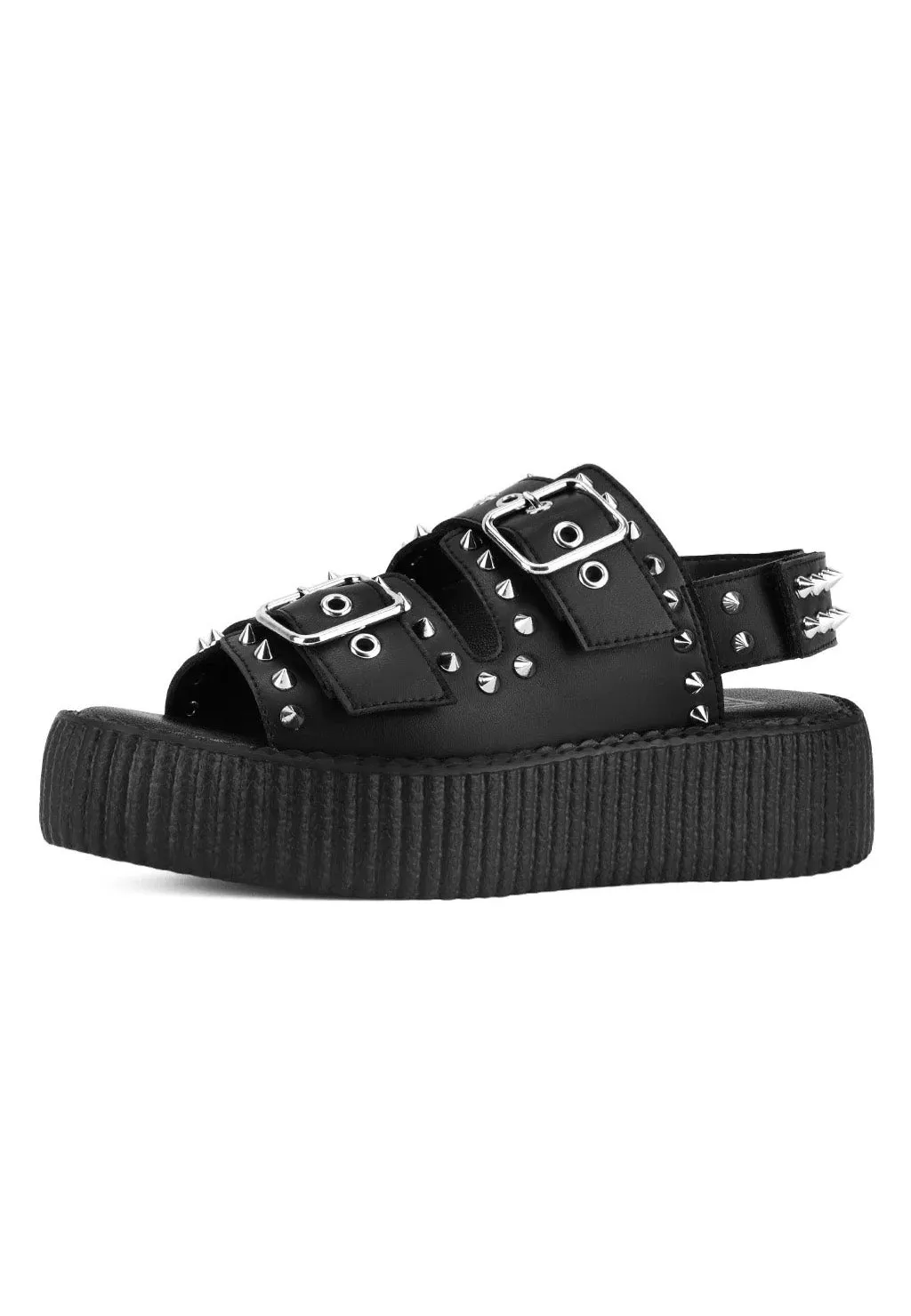 Impericon Viva High Stud Sandalen Schwarz Nieten Gothic